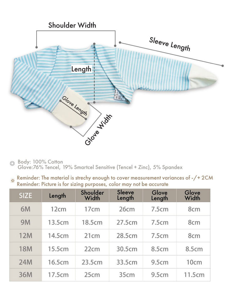 Edenswear - Manicotti per guanti in zinco per bambini con eczema Edenswear - Manicotti per guanti in zinco per bambini con eczema